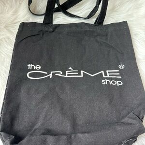The Crème Shop Black Tote Bag